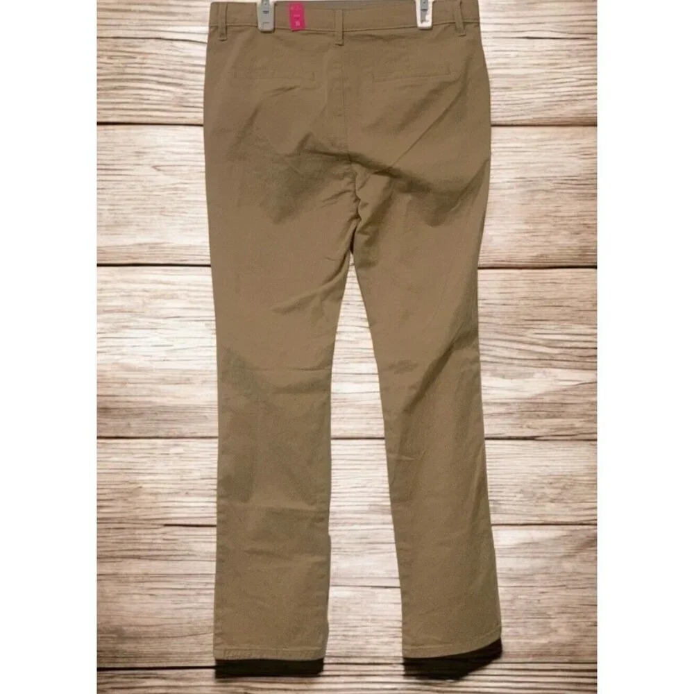 Childrens Place Girls Uniform Khakis Size 12 Skinny Adjustable Waist Stretch